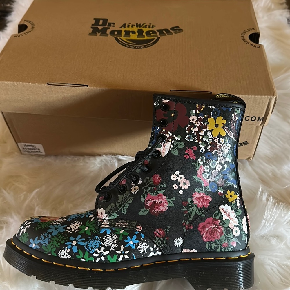 Dr. Martens 1460 Pascal Floral Mash Up. they're new